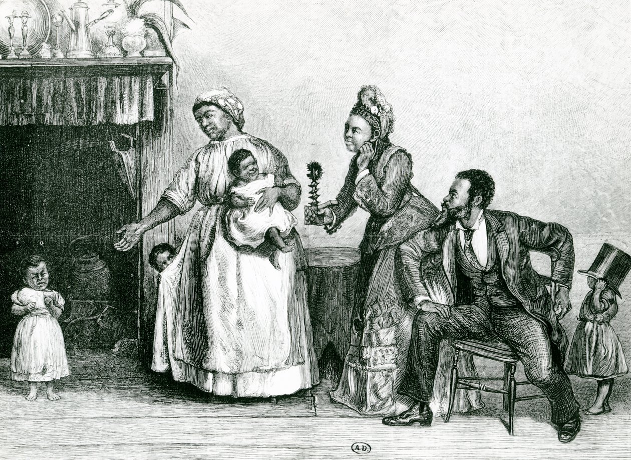 La visite de Tante Chloe, 1877 - Alfred Edward Emslie