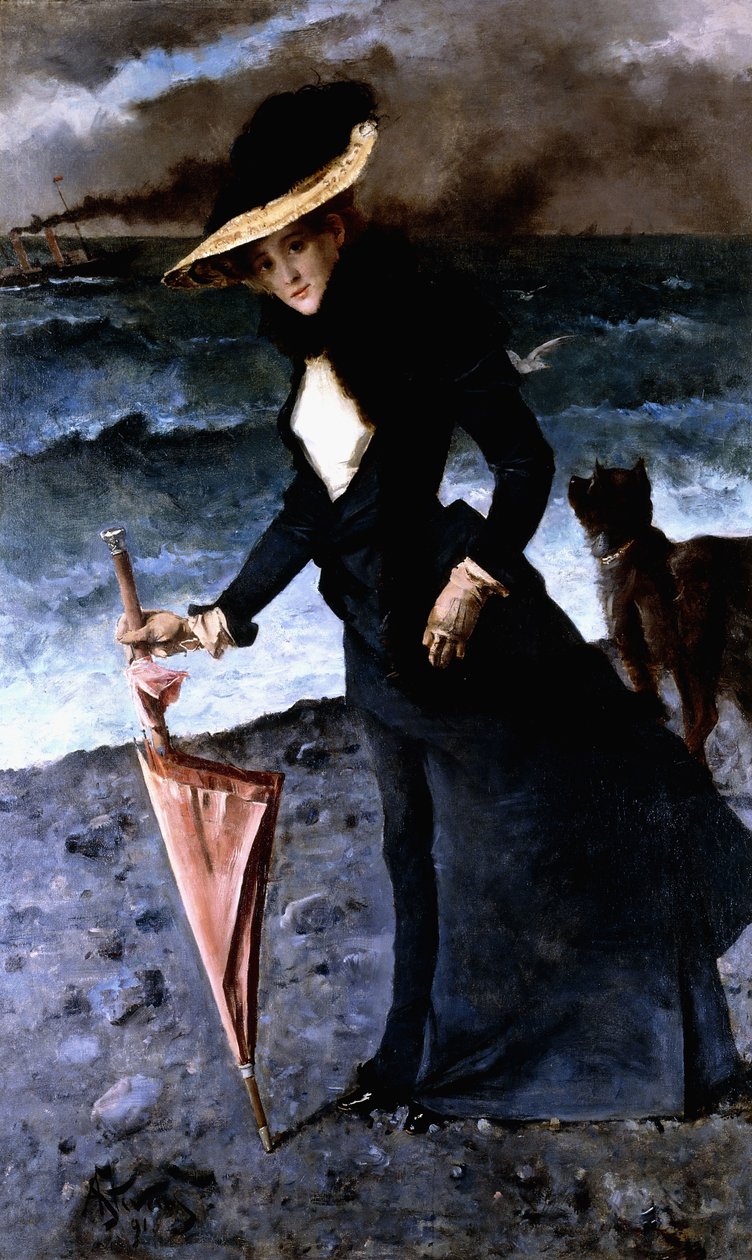 La Tempête, 1891 - Alfred Emile Stevens