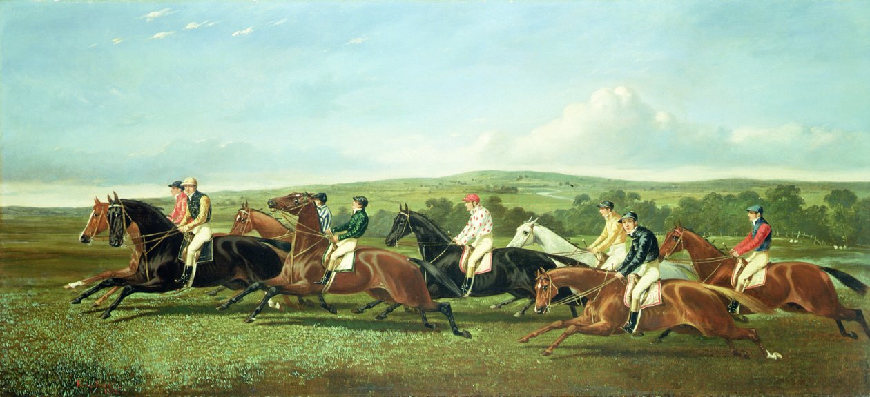 Le départ de la course - Alfred Frank de Prades