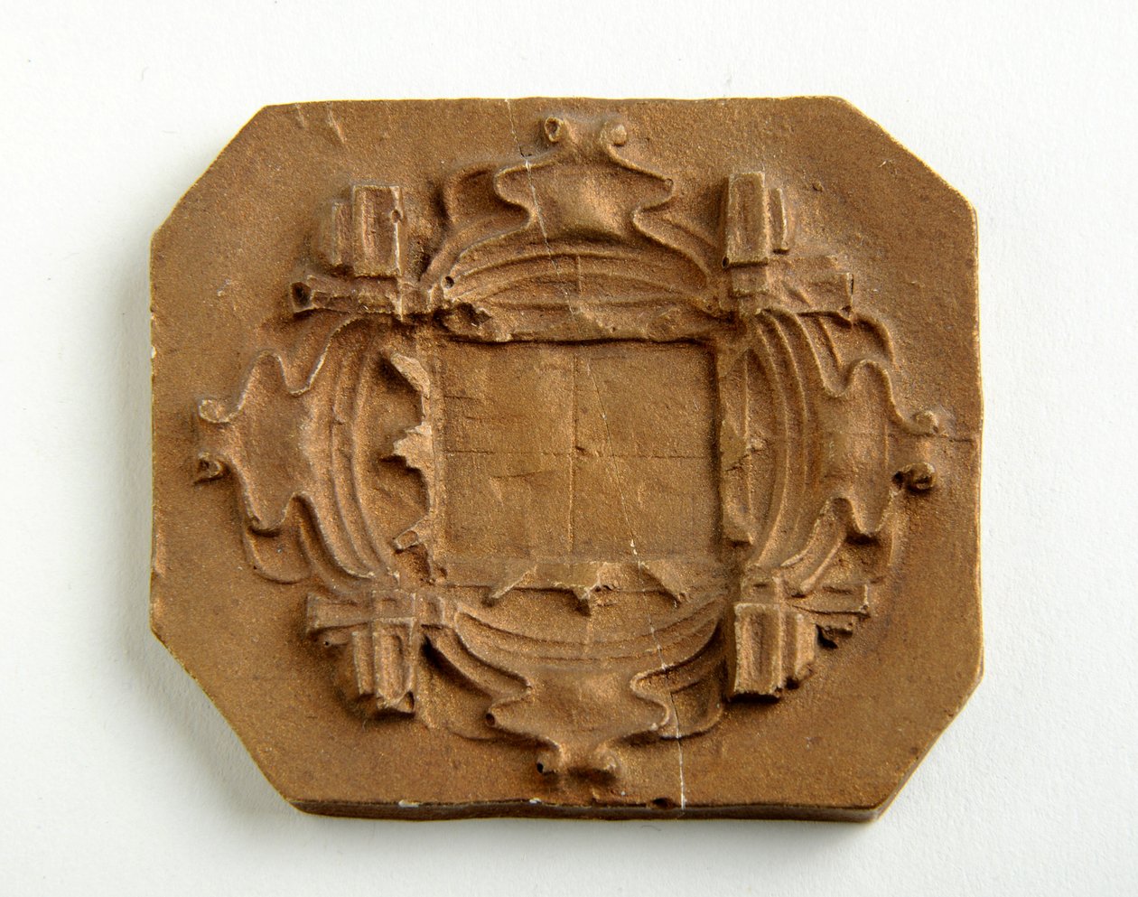 Maquette pour une plaque octogonale (plâtre doré) - Alfred Gilbert