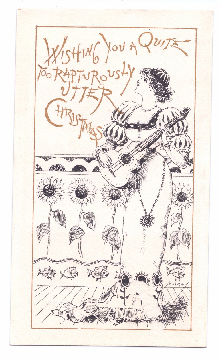 Carte de vœux victorienne d