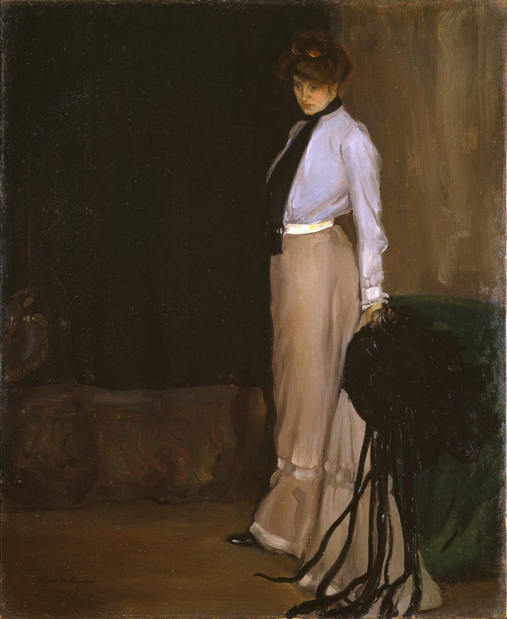 Le modèle, vers 1902 (huile sur toile) - Alfred Henry Maurer