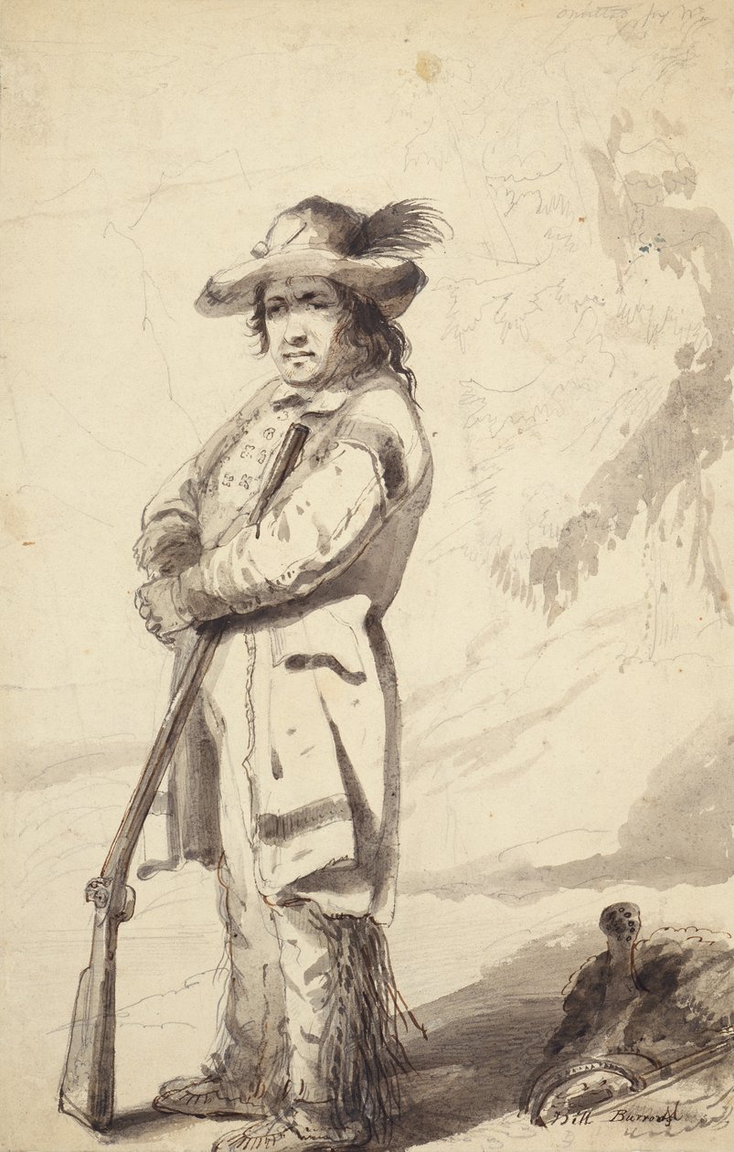 Un trappeur des montagnes Rocheuses, Bill Burrow - Alfred Jacob Miller