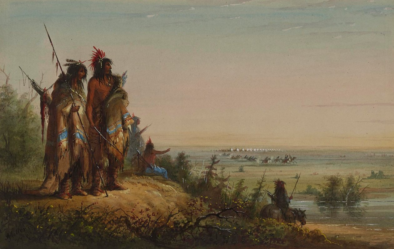 Franchir le fossé - Alfred Jacob Miller