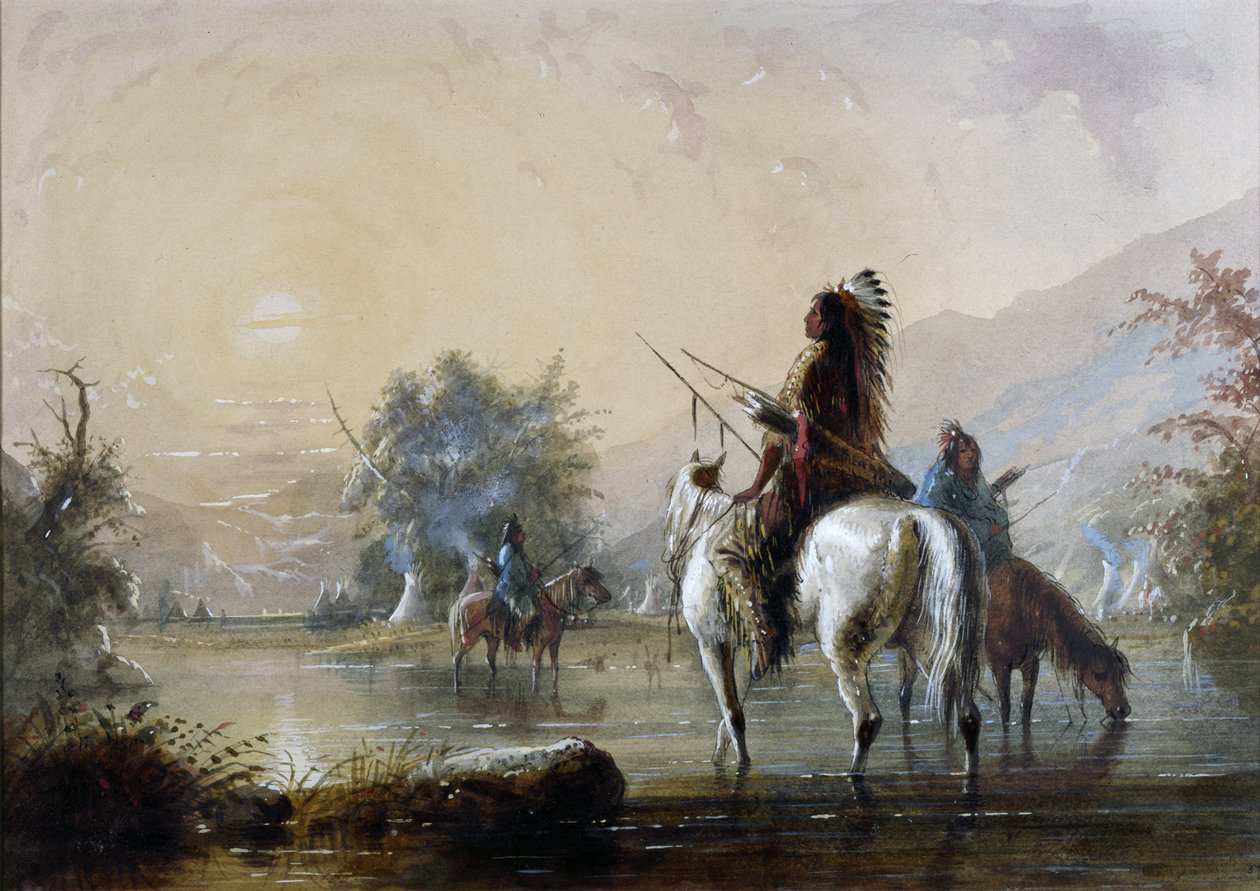Campement des Corbeaux - Alfred Jacob Miller