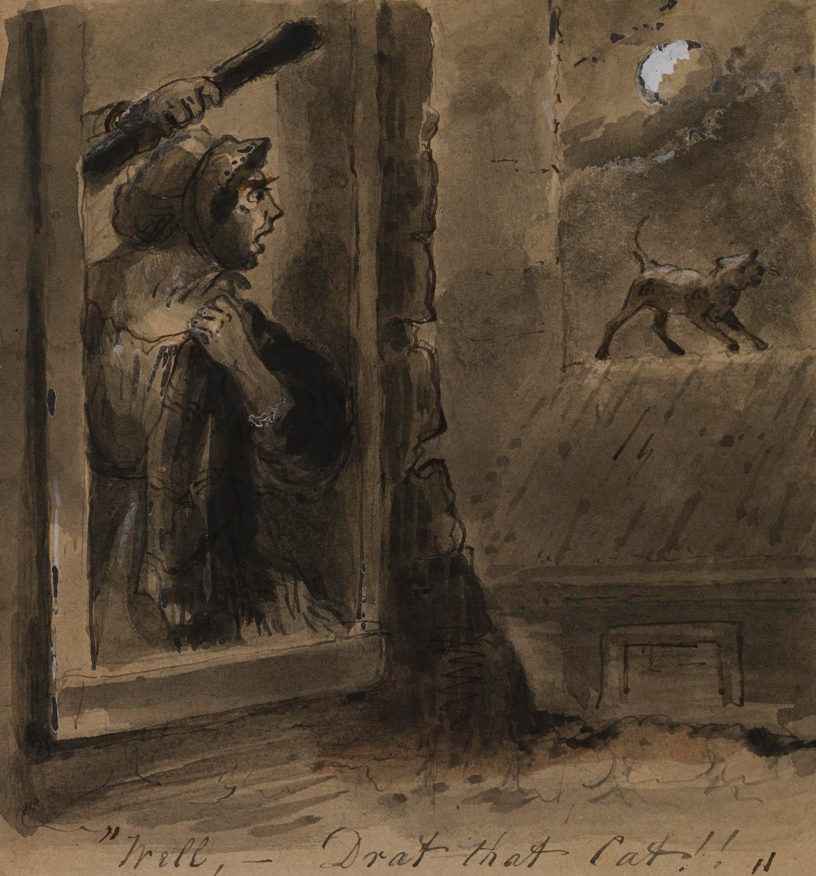 Zut, ce chat ! - Alfred Jacob Miller