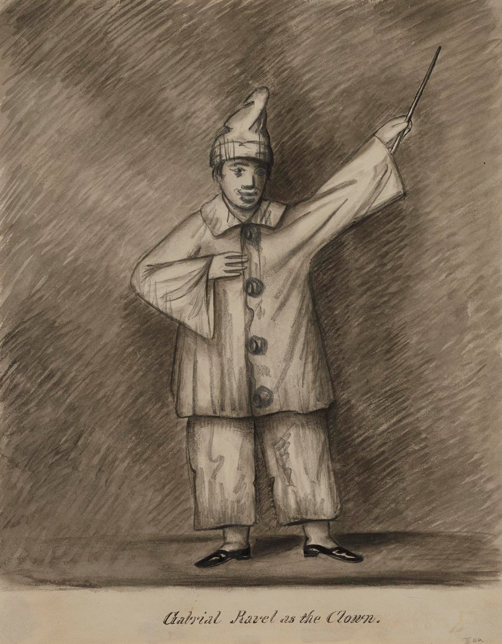 Gabriel Ravel en clown - Alfred Jacob Miller