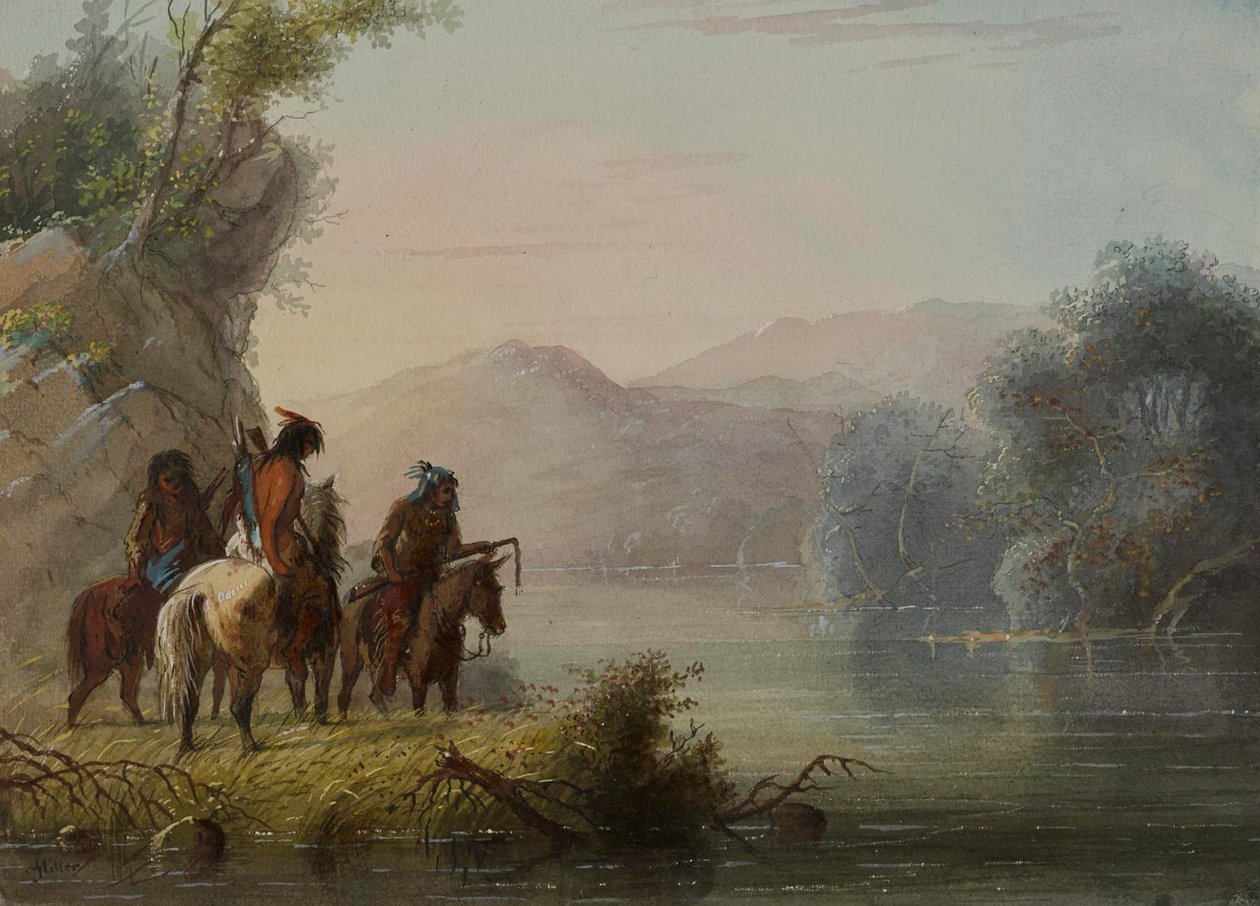 Chasseurs à la recherche de gibier - Alfred Jacob Miller
