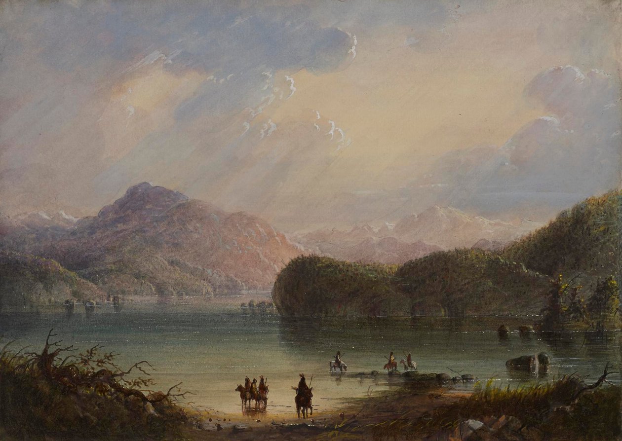 Scène au bord d