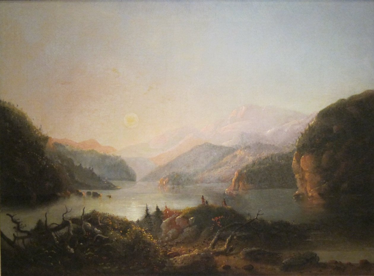 Lac dans le pays de la rivière Wind" par Alfred Jacob Miller, Cincinnati - Alfred Jacob Miller