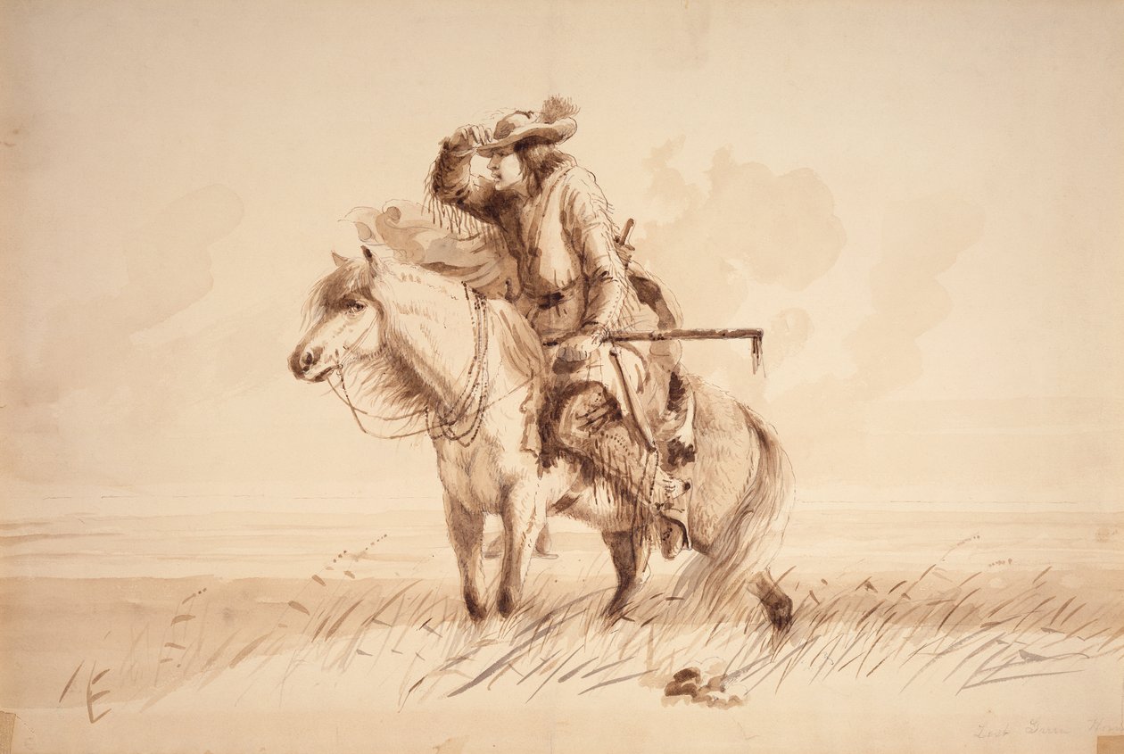 Corne verte perdue, vers 1850 - Alfred Jacob Miller