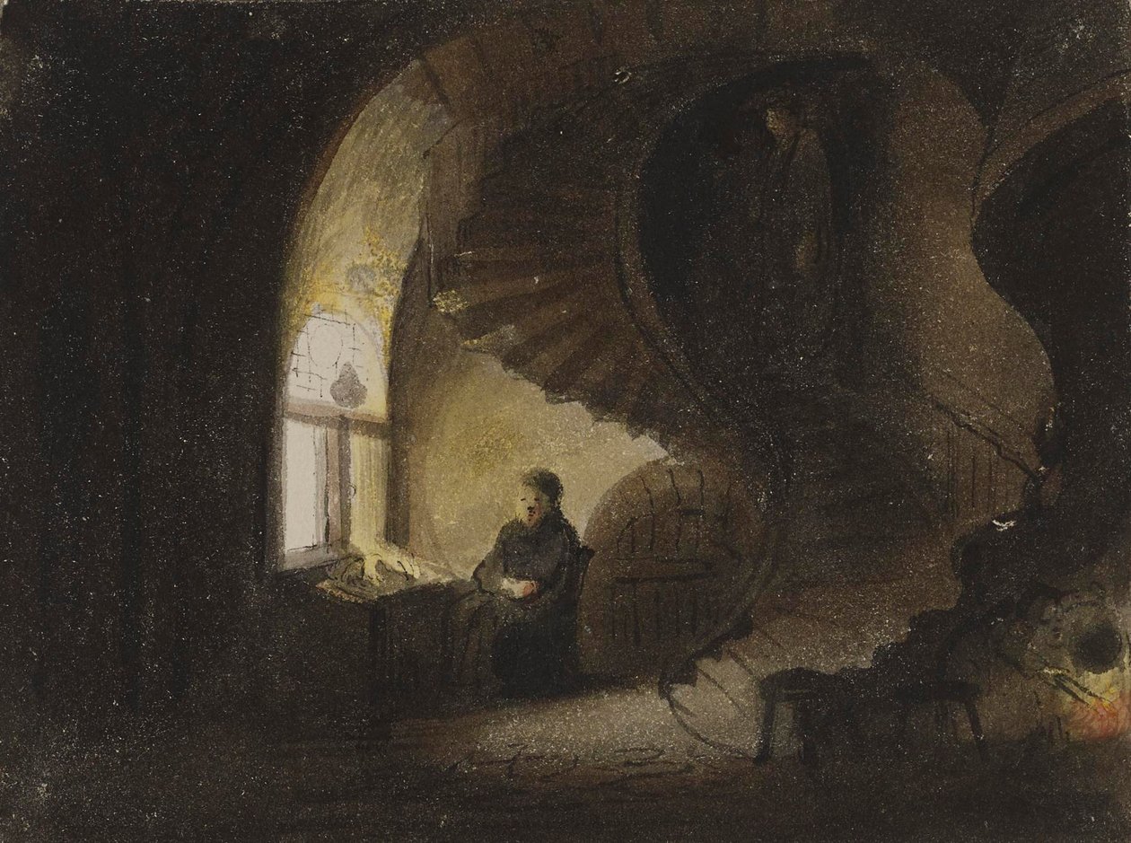 Un homme assis près d