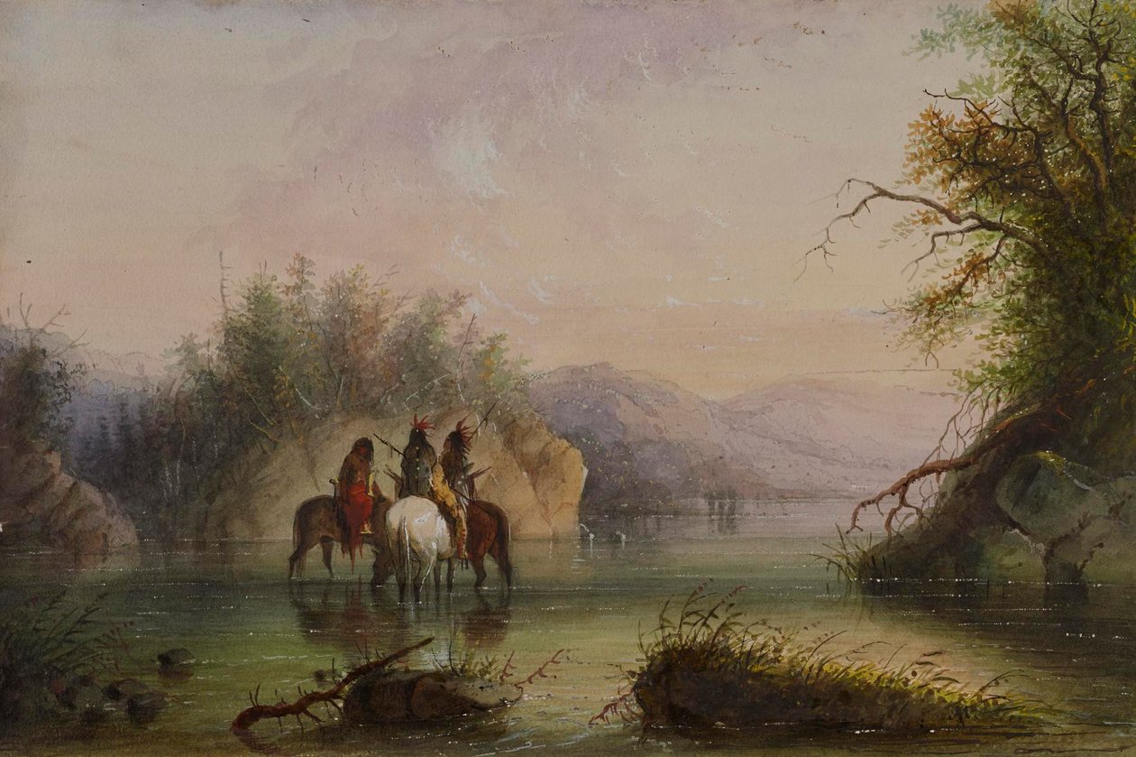 Scène au bord d