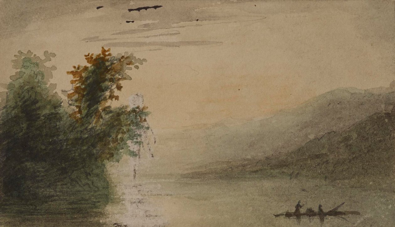 Vue de rivière - Alfred Jacob Miller
