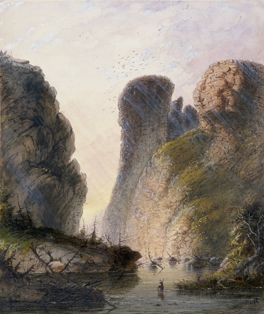La « Porte du Diable » - Alfred Jacob Miller