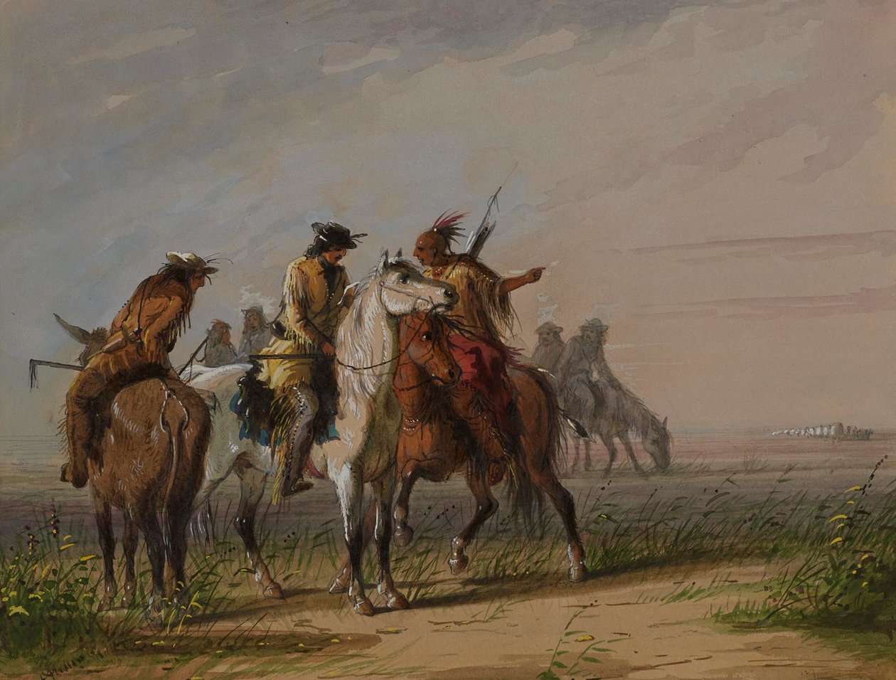 Le certificat indien - Alfred Jacob Miller