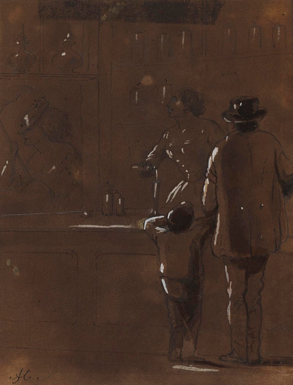La pharmacienne - Alfred Jacob Miller