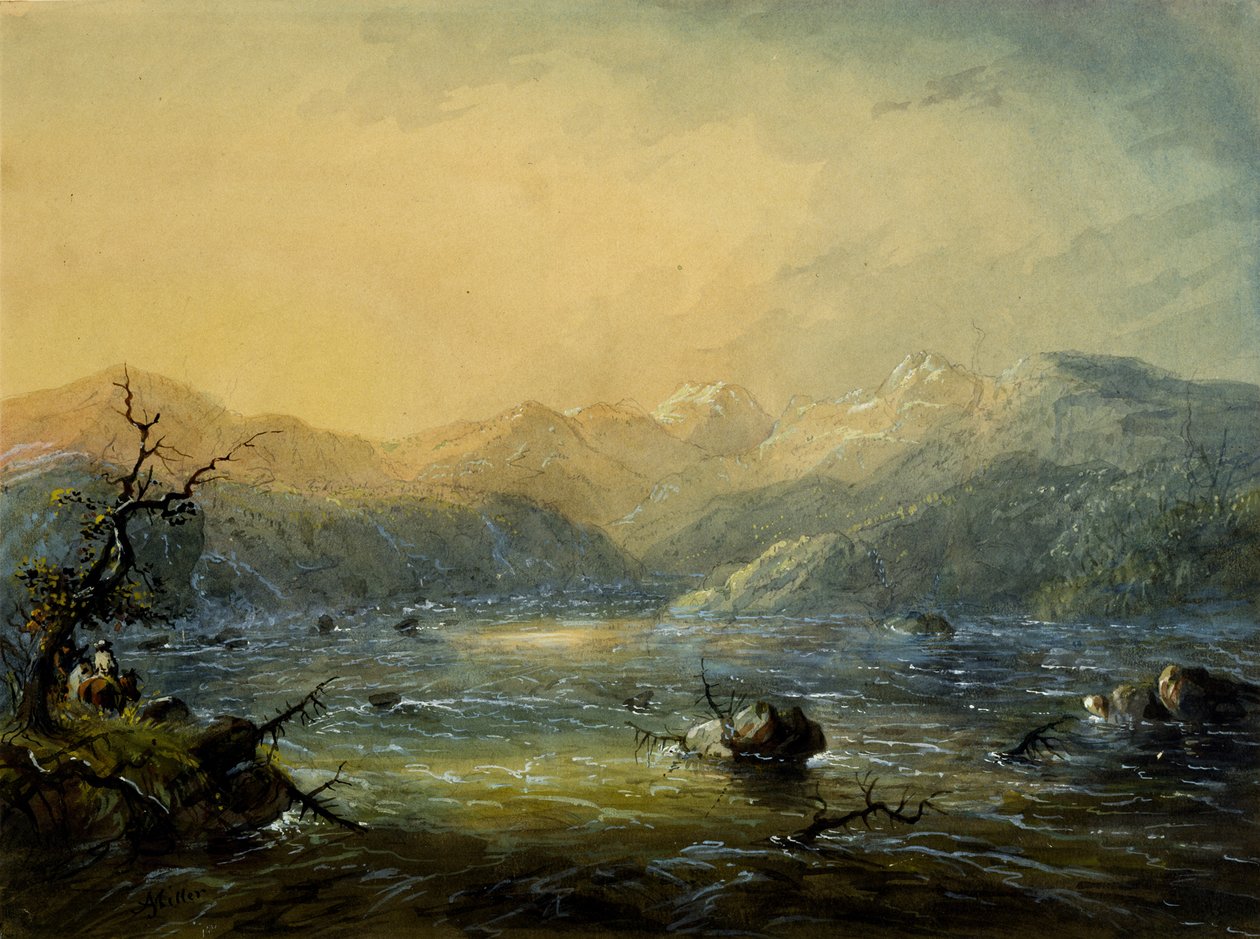 Le torrent de montagne - Alfred Jacob Miller