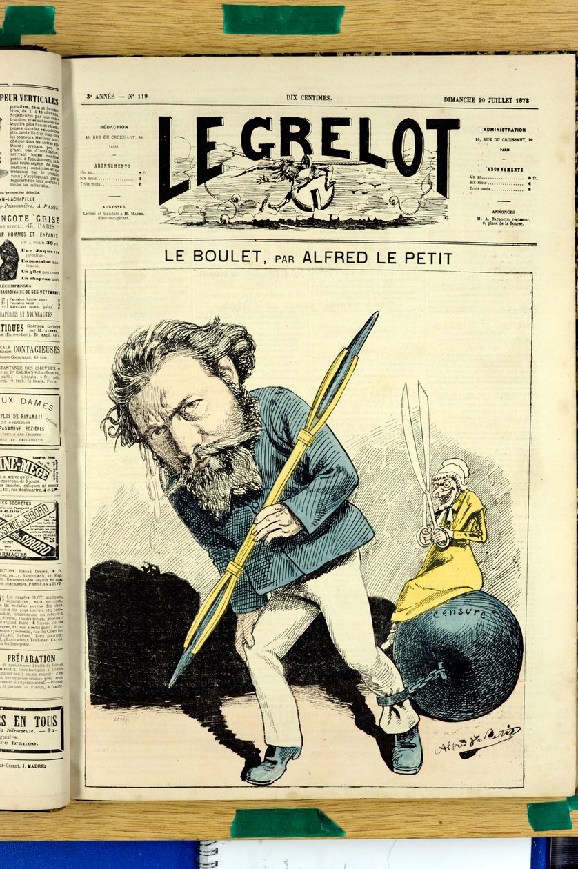 Couverture de Le Grelot, numéro 119, Satirique en Couleurs - Alfred Le Petit