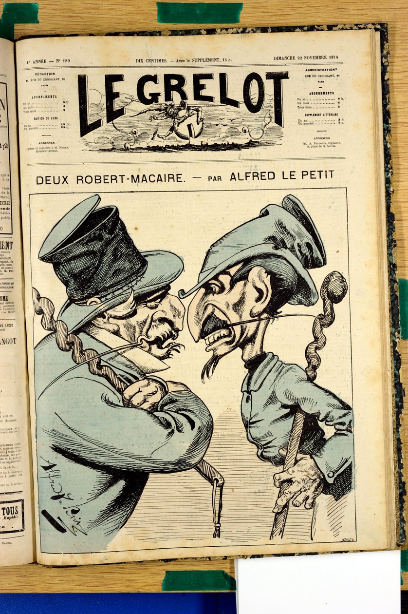 Couverture de "Le Grelot", numéro 189, Satirique en Couleurs - Alfred Le Petit