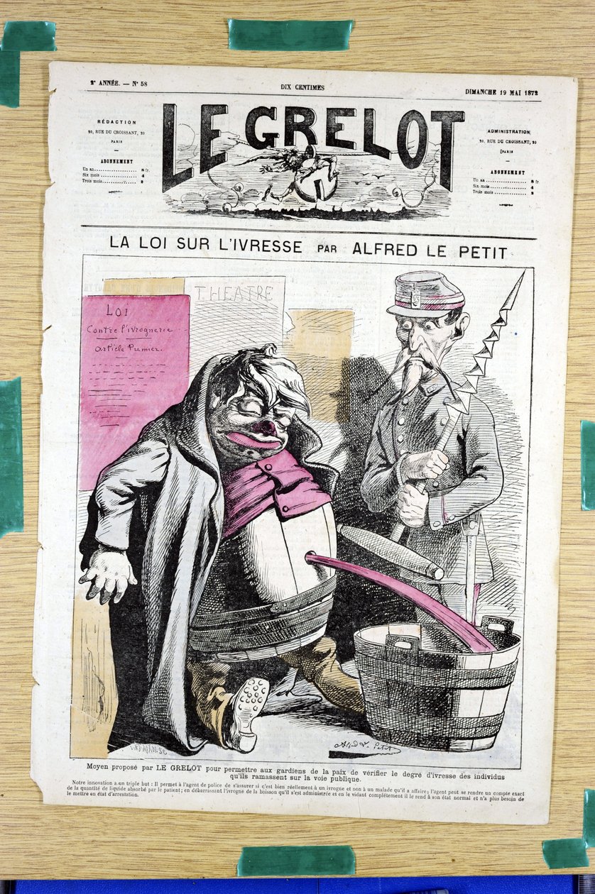 Couverture de "Le Grelot", numéro 58, Satirique en couleurs - Alfred Le Petit
