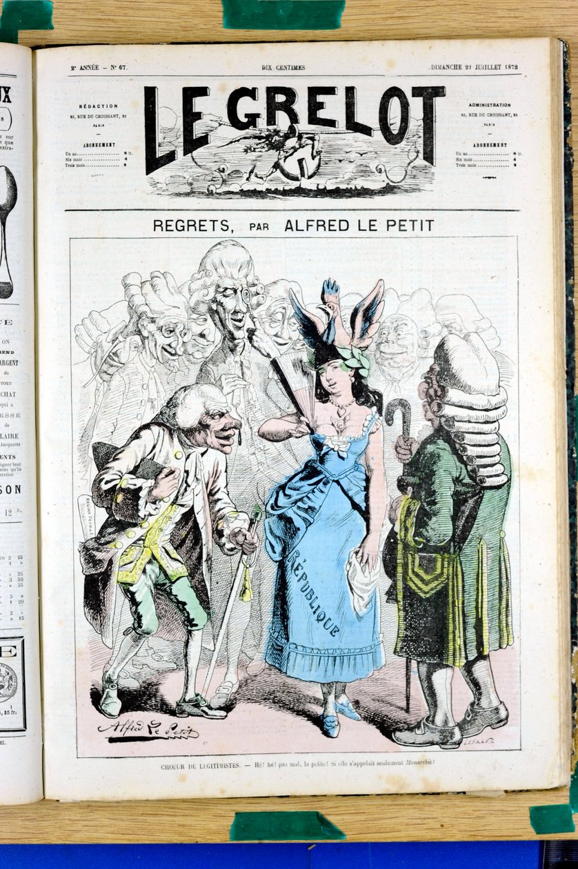 Couverture de "Le Grelot", numéro 67, Satirique en Couleurs - Alfred Le Petit