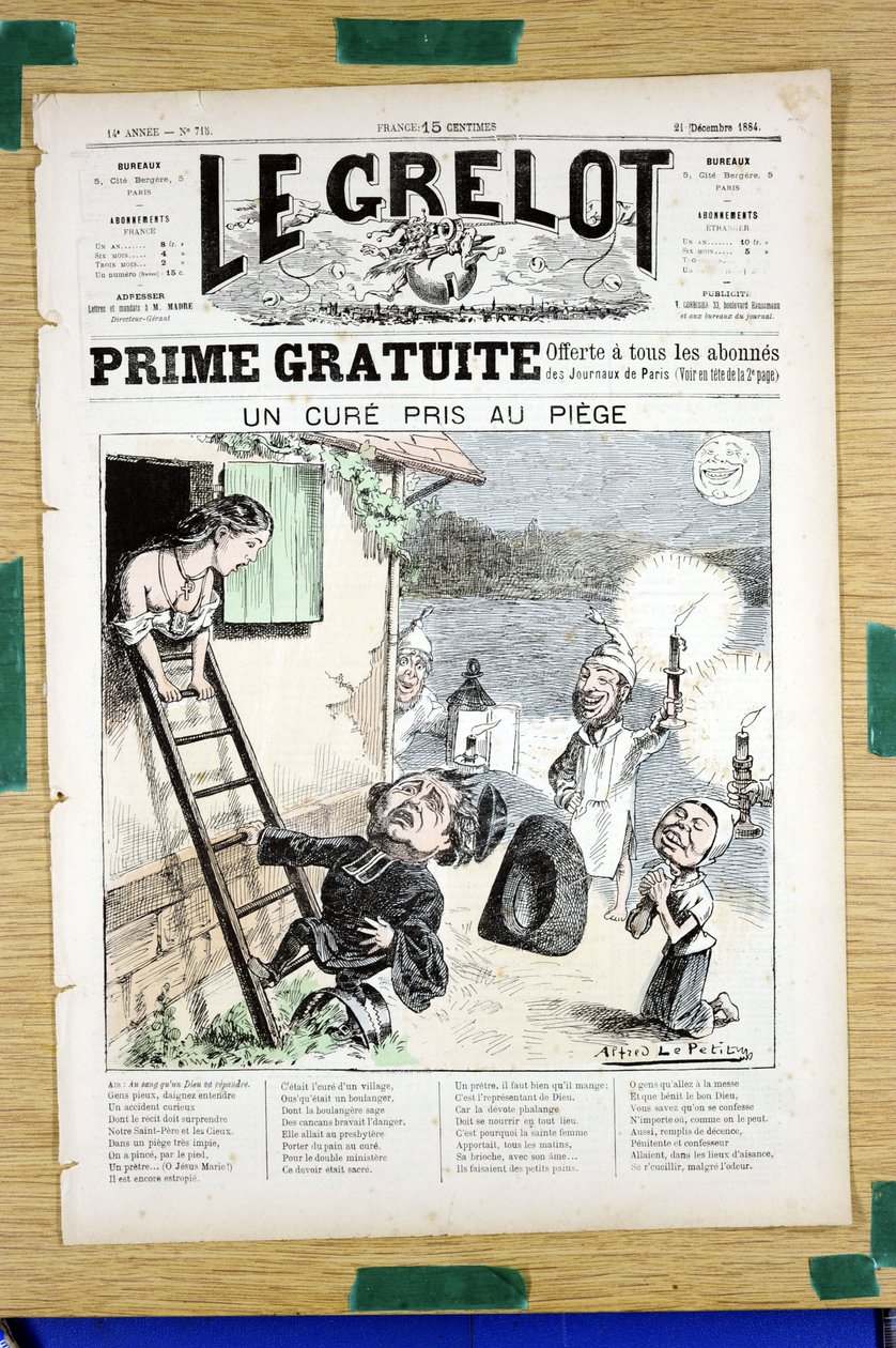 Couverture de "Le Grelot", numéro 718, Satirique en Couleurs - Alfred Le Petit