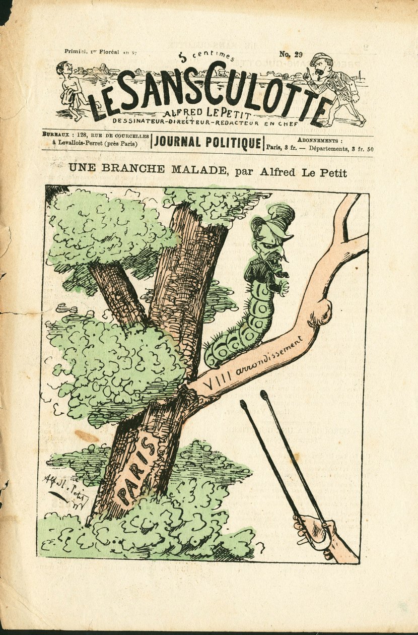 Couverture de "Le Sans-Panlotte", numéro 29, Satirique en couleurs - Alfred Le Petit