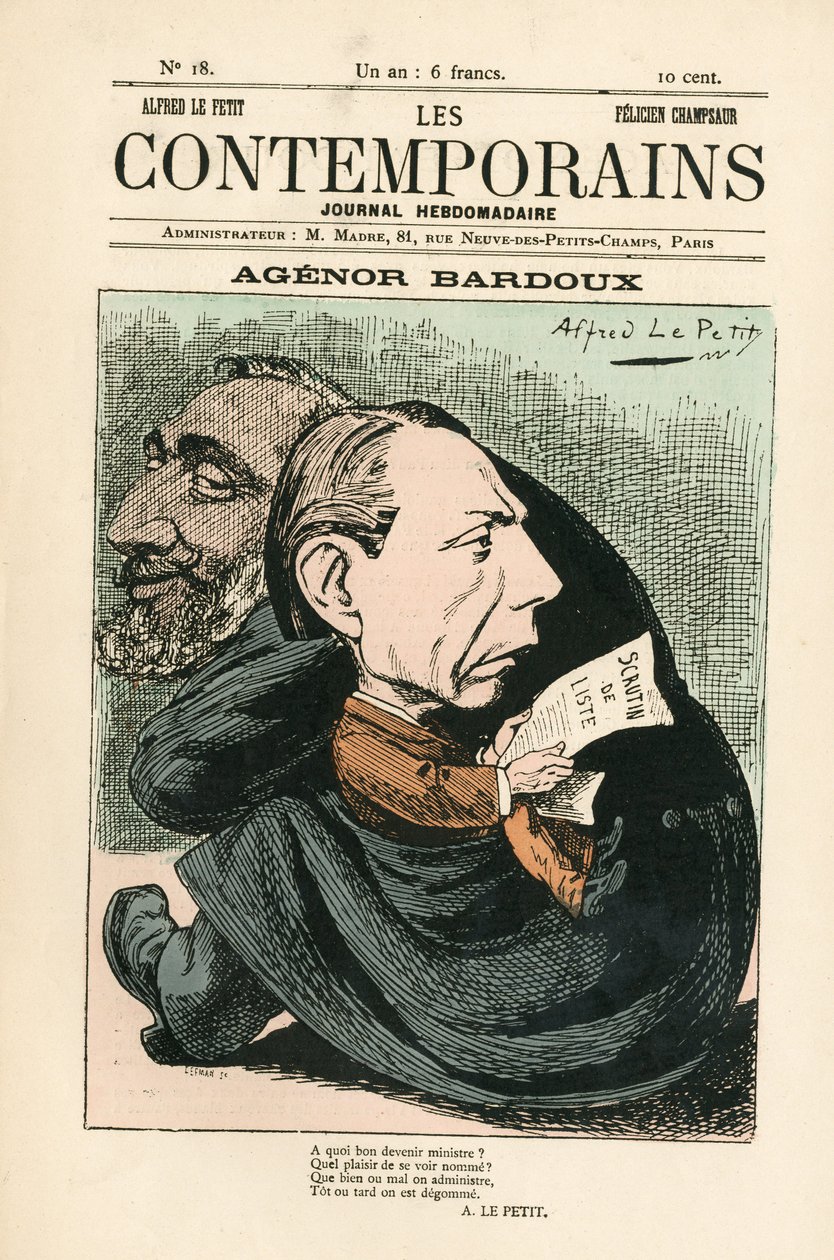Couverture de "Les Contemporains", numéro 18 - Alfred Le Petit