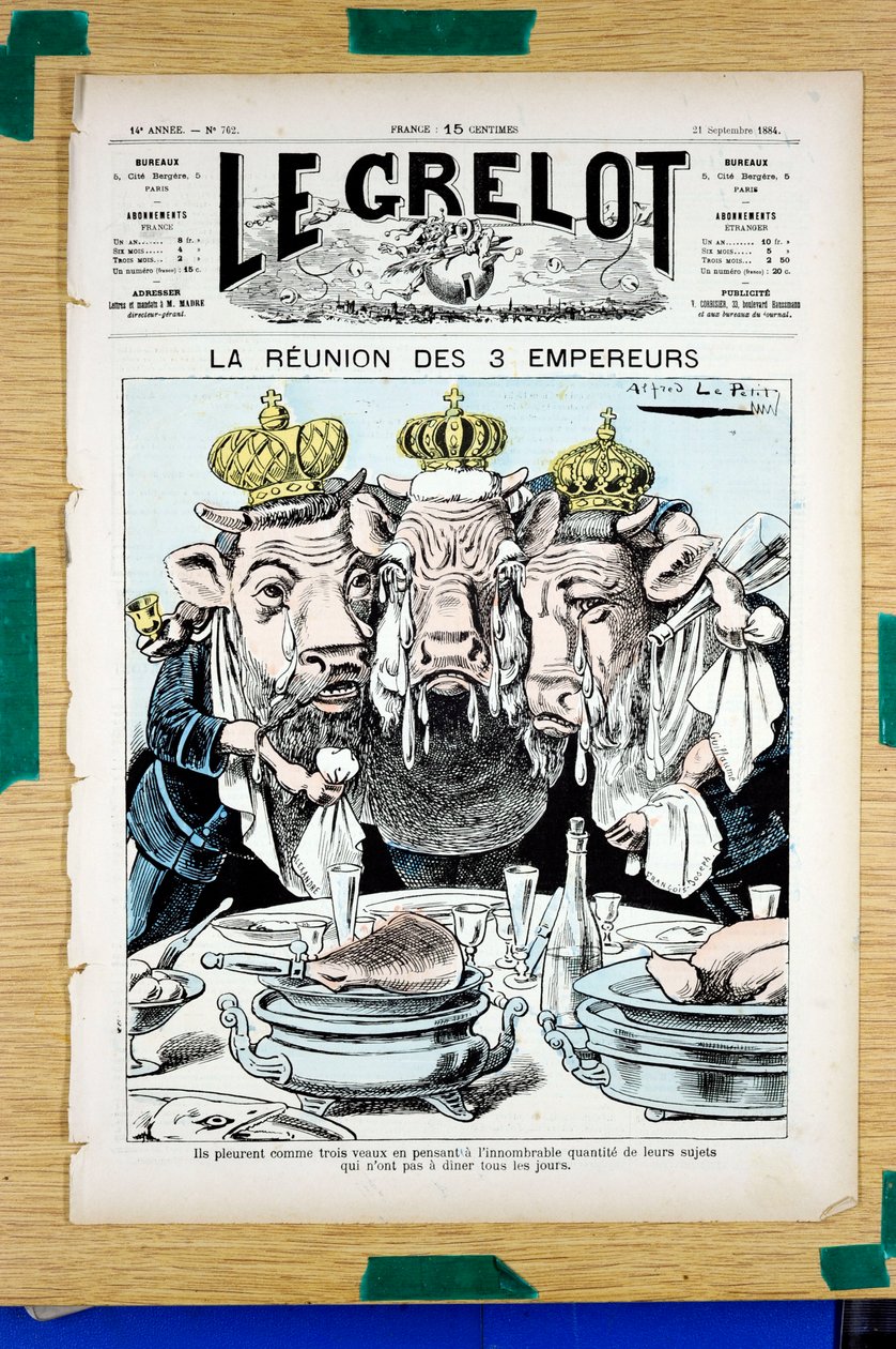 Couverture de "Le Grelot", Satirique en Couleurs - Alfred Le Petit