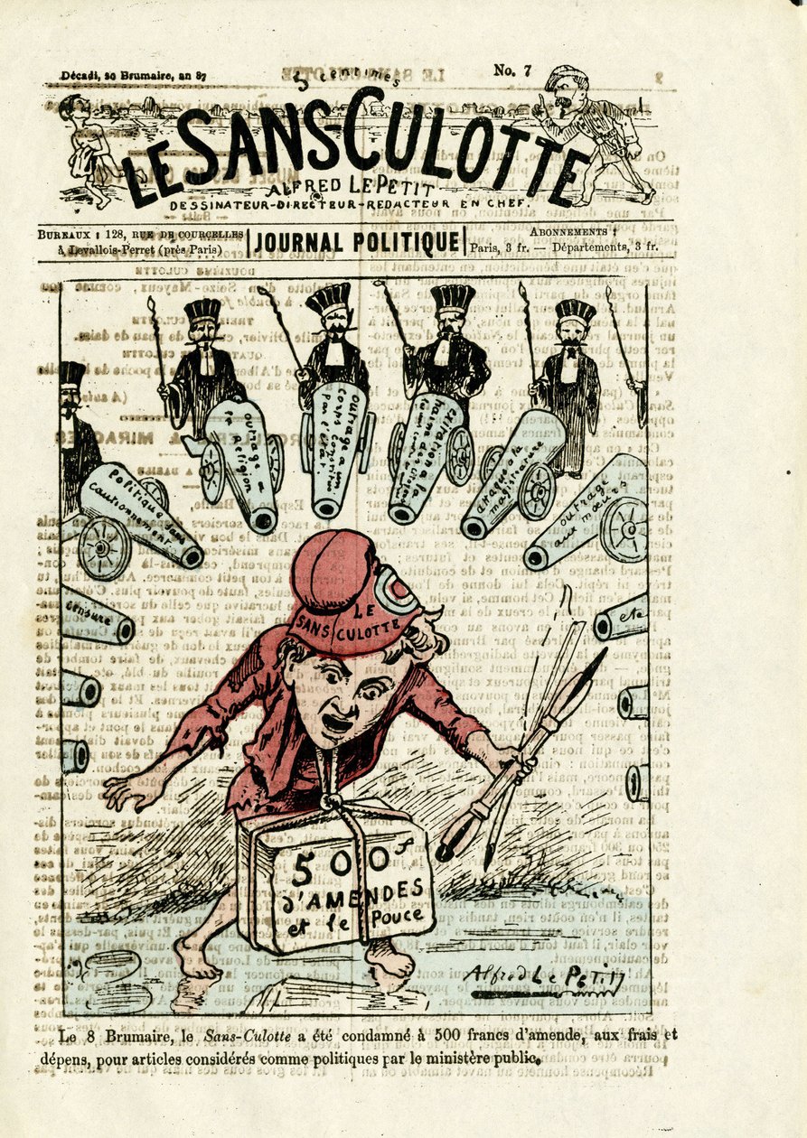 Illustration pour la couverture de Le Sans-culotte, No. 7 - Alfred Le Petit