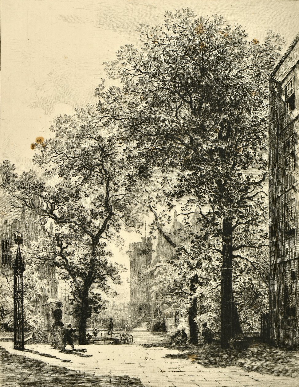 Fountain Court, Temple - Alfred Louis Brunet Debaines