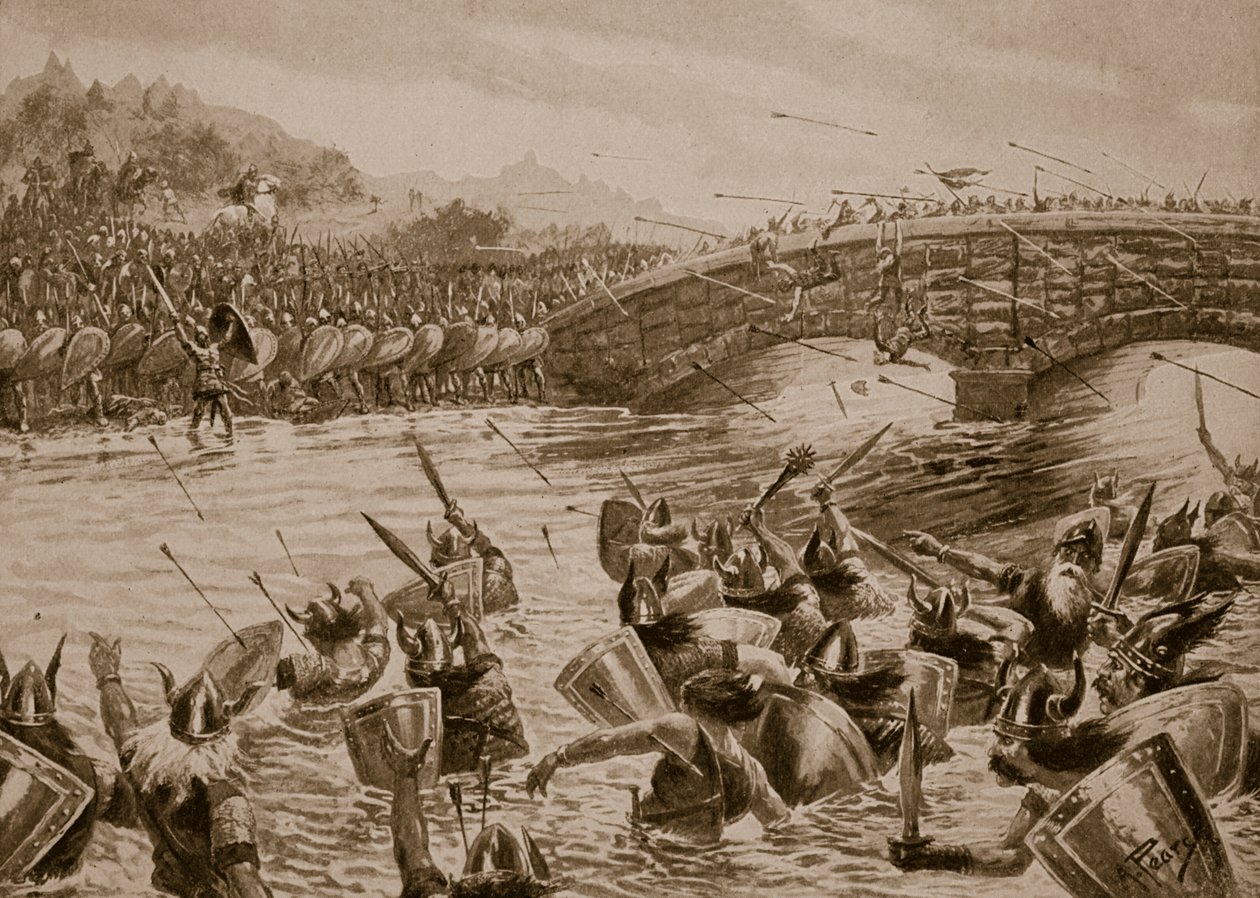 La bataille de Maldon, 991, illustration de 