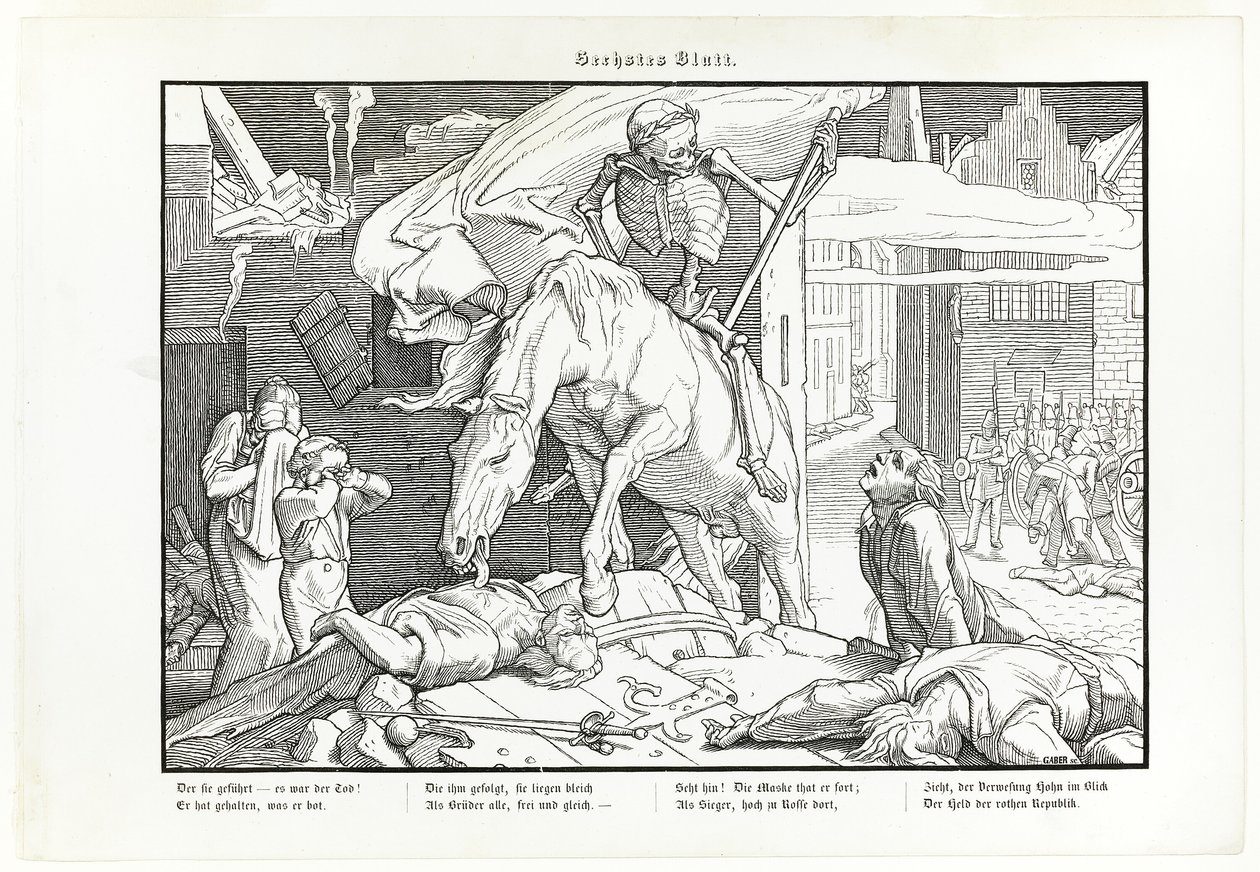 Une danse de la mort aussi, plate VII - Alfred Rethel