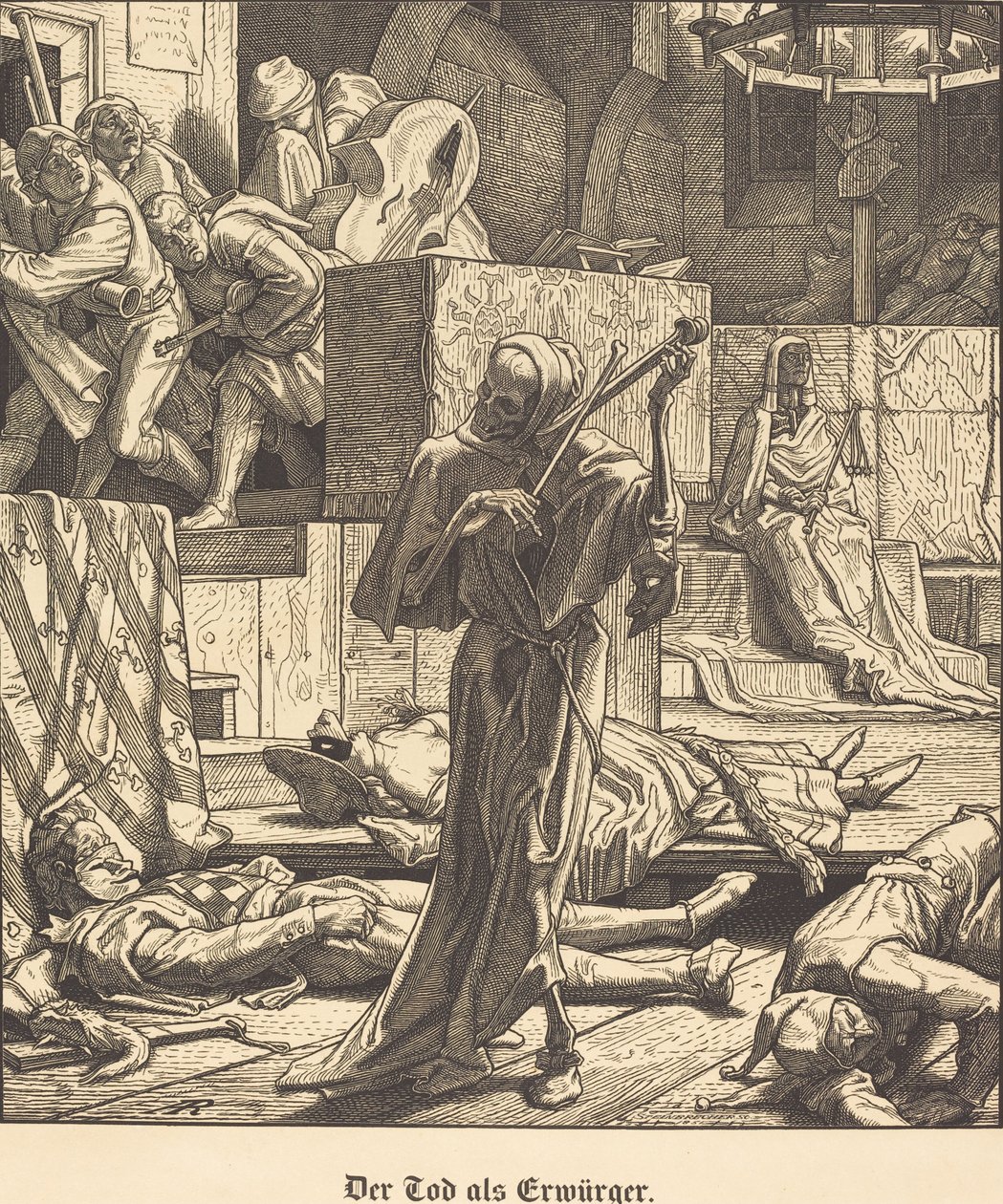 La mort comme étrangleur - Alfred Rethel