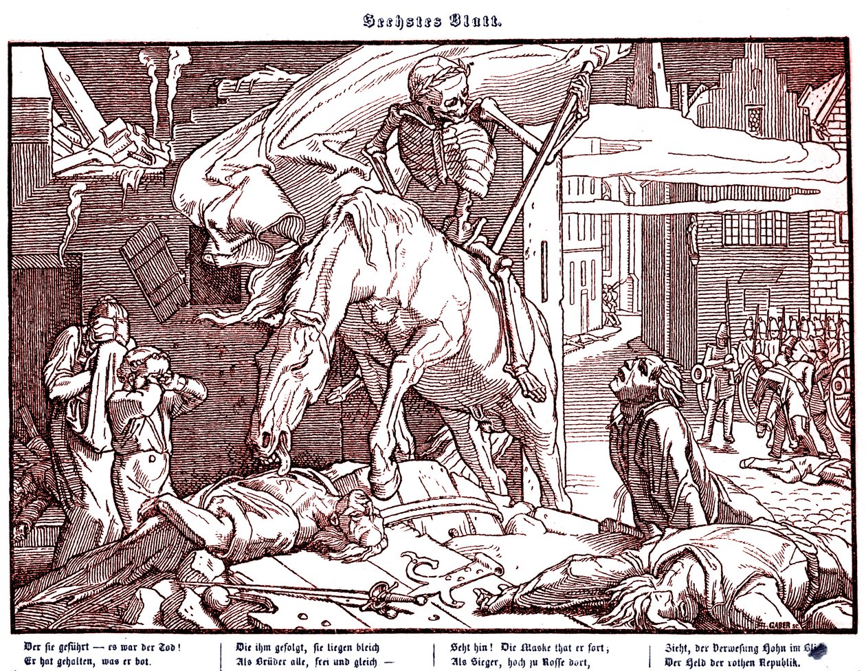 Totentanz 1848 : La Mort en héros républicain - Alfred Rethel
