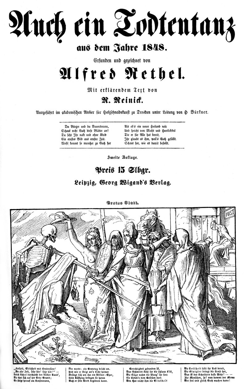 Totentanz 1848 : La Mort est envoyée sur Terre - Alfred Rethel