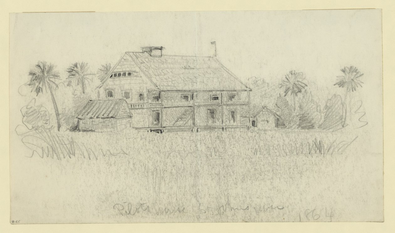 Maison des pilotes, rivière St. Johns - Alfred Rudolph Waud