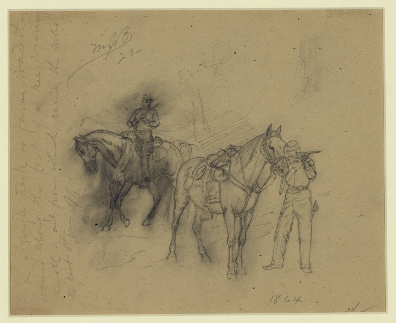 Deux cavaliers - Alfred Rudolph Waud