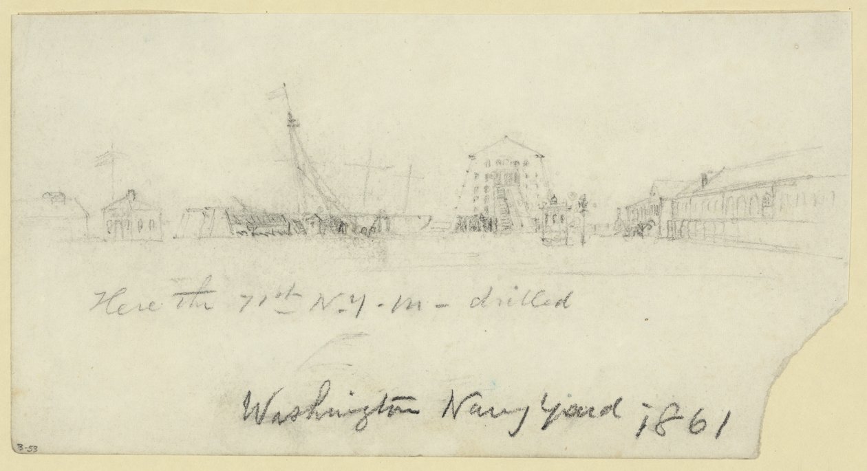 Chantier naval de Washington - Alfred Rudolph Waud