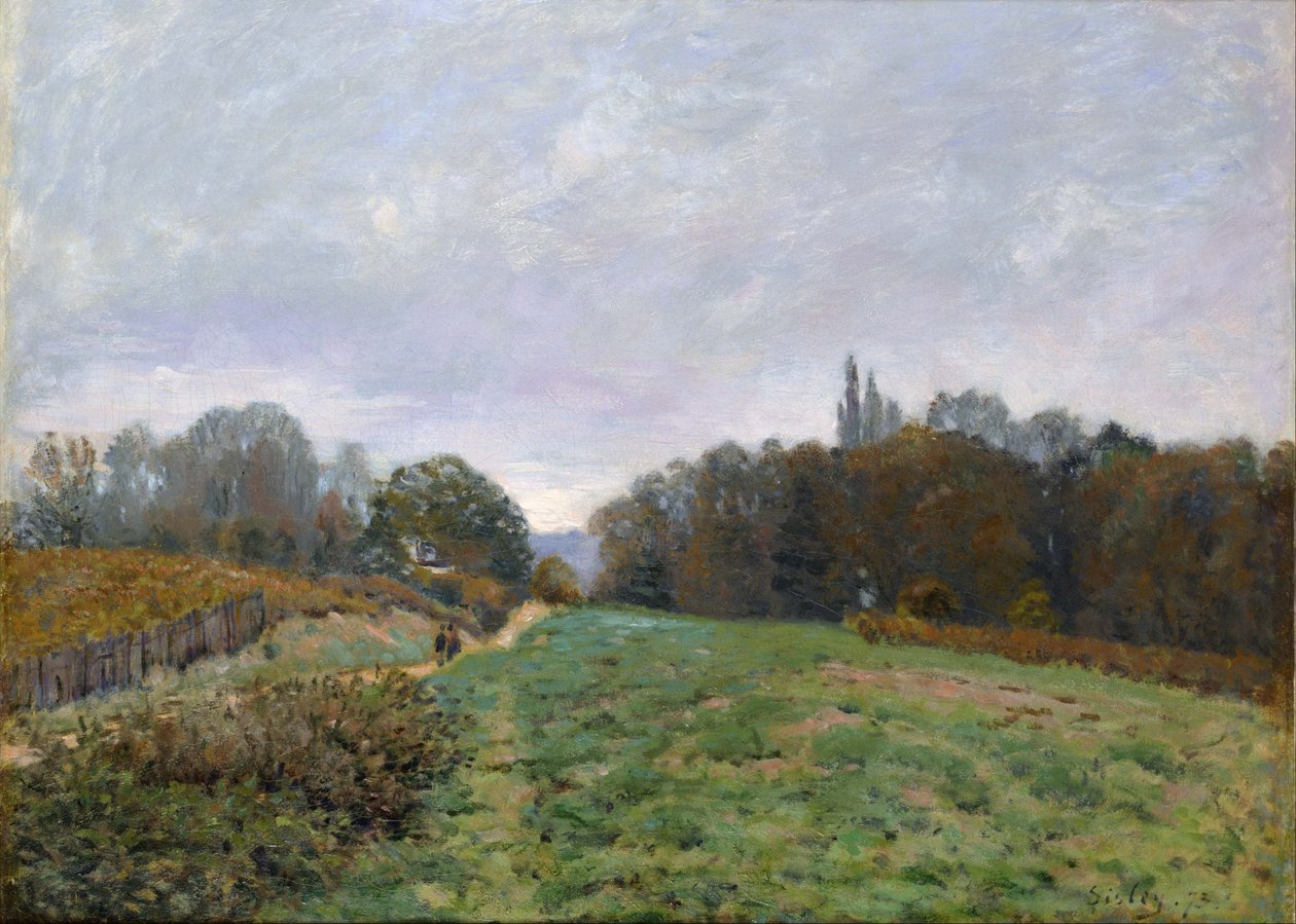 Paysage de Louveciennes. - Alfred Sisley