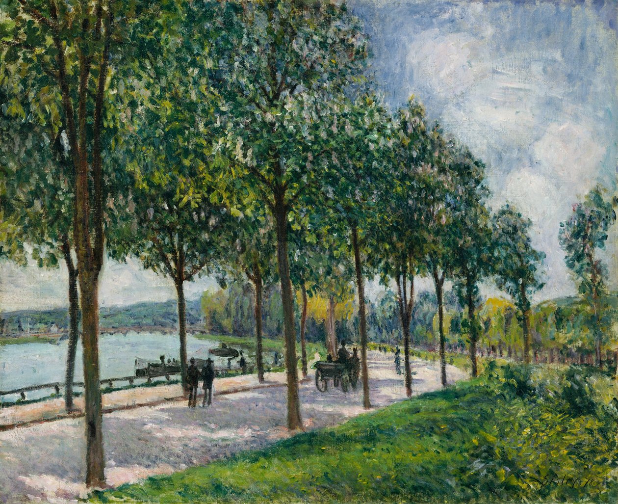 Allée de châtaigniers - Alfred Sisley