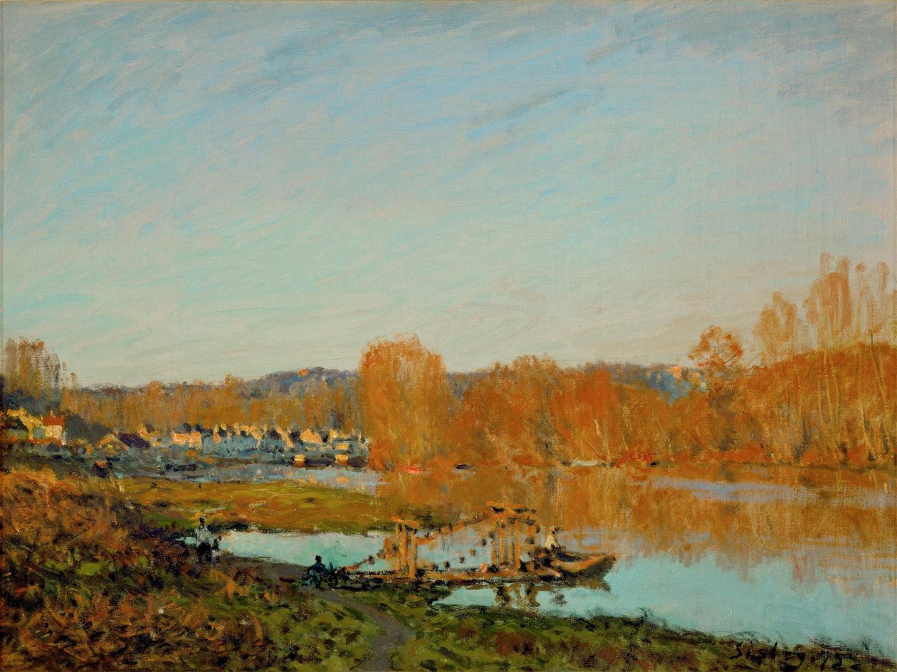 Automne : Berges de la Seine près de Bougival - Alfred Sisley