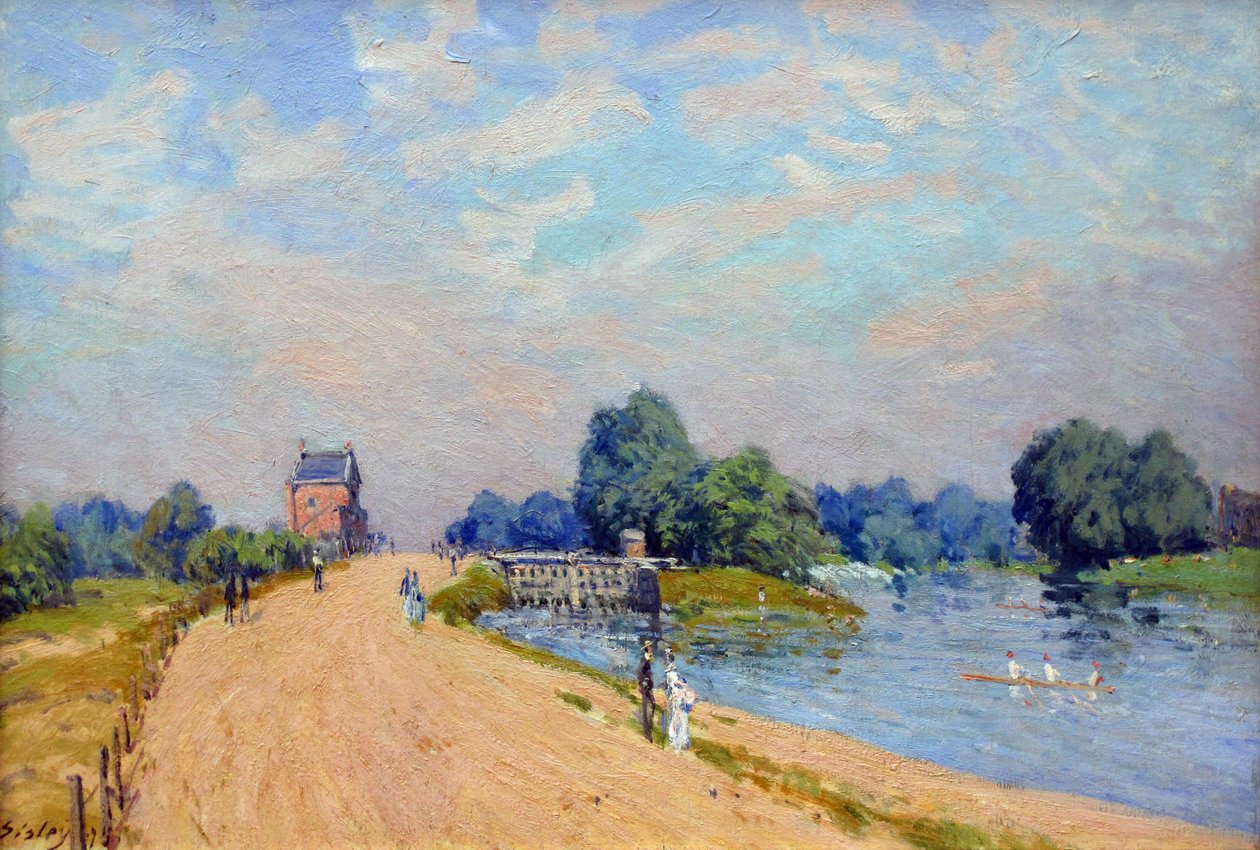 Route de Hampton Court - Alfred Sisley