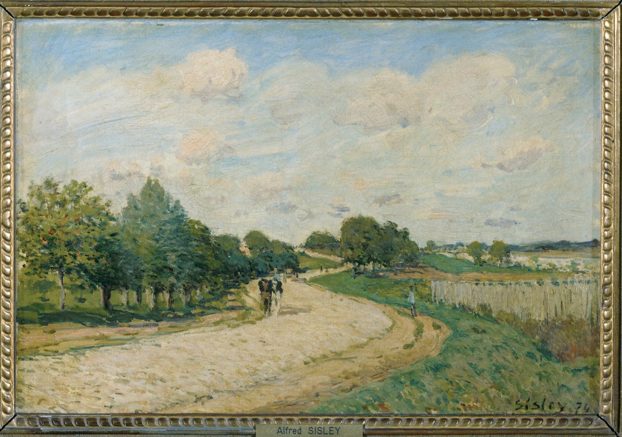 La route de Mantes … - Alfred Sisley