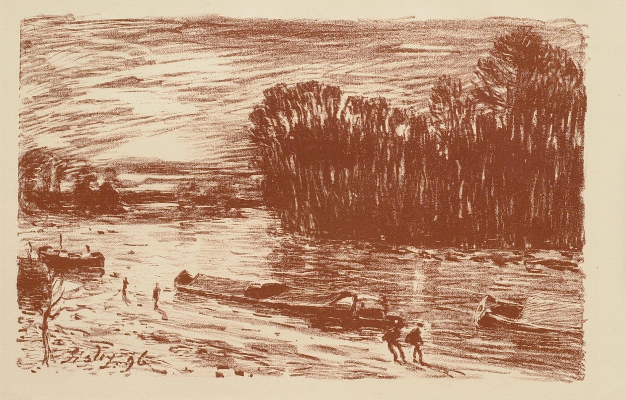 Le Loing près de St. Mammès - Alfred Sisley