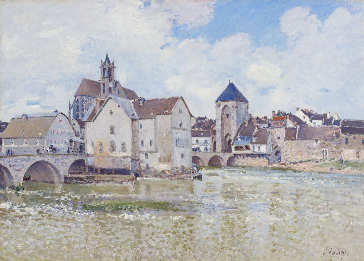 Le Pont de Moret - Alfred Sisley