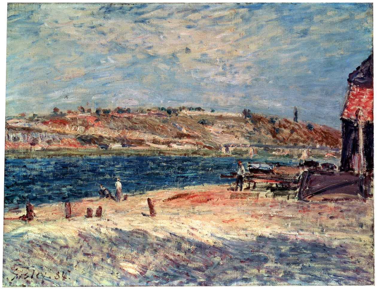 Rives de la rivière à Saint-Mammès, 1884 - Alfred Sisley