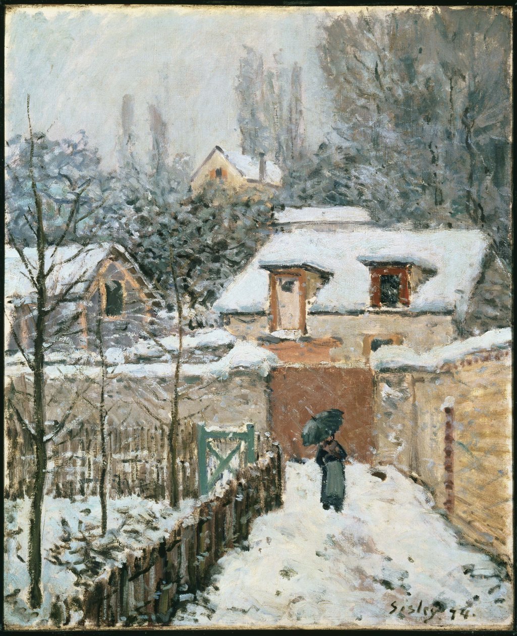 Neige à Louveciennes - Alfred Sisley