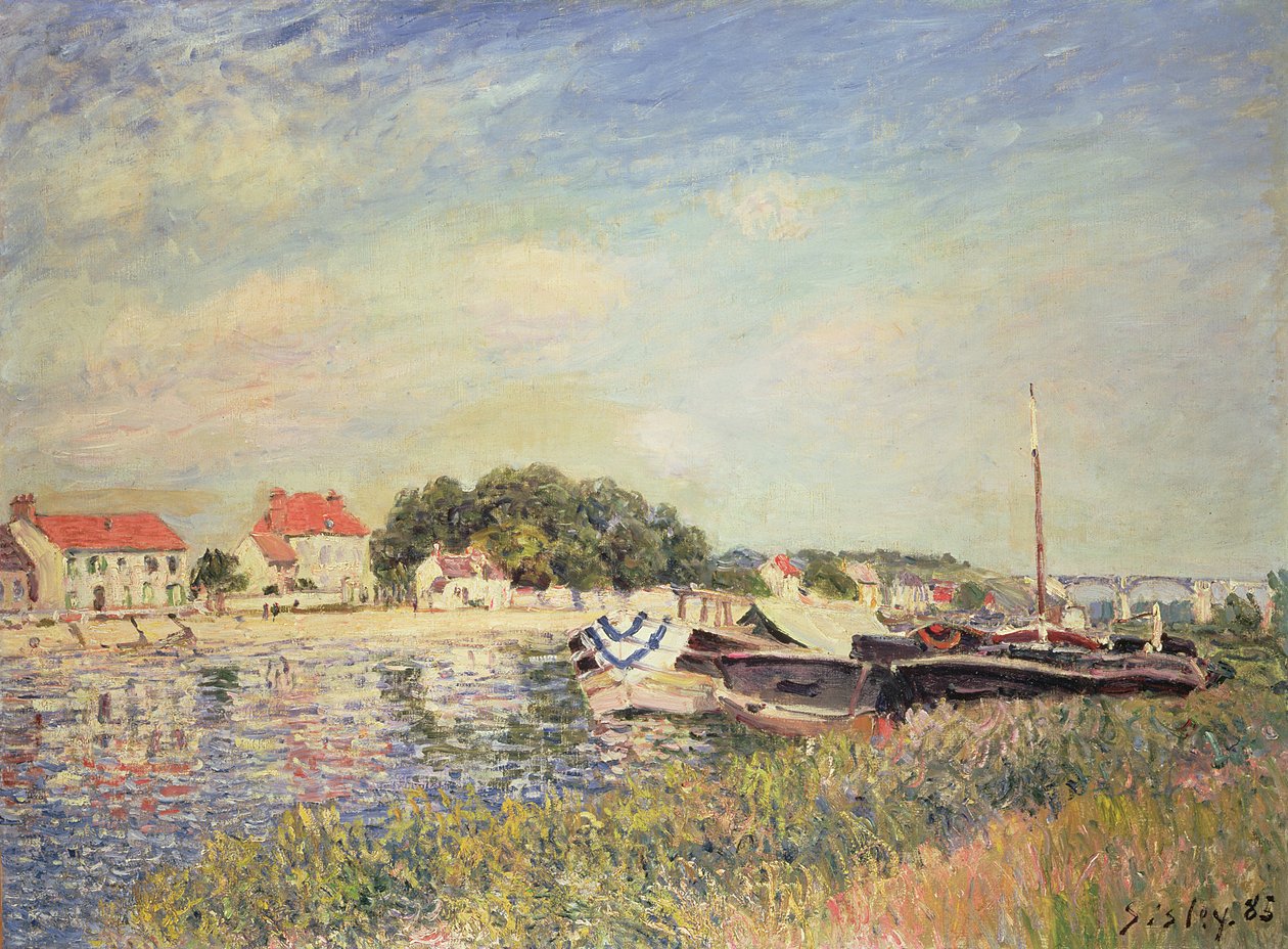Les rives du Loing à Saint-Mammès, 1885 - Alfred Sisley